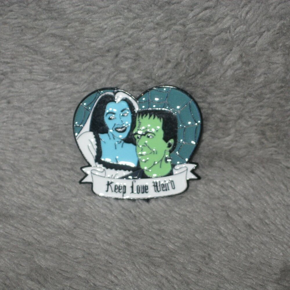 Frankenstein Keep Love Weird Metal Enamel Pin 251038A2